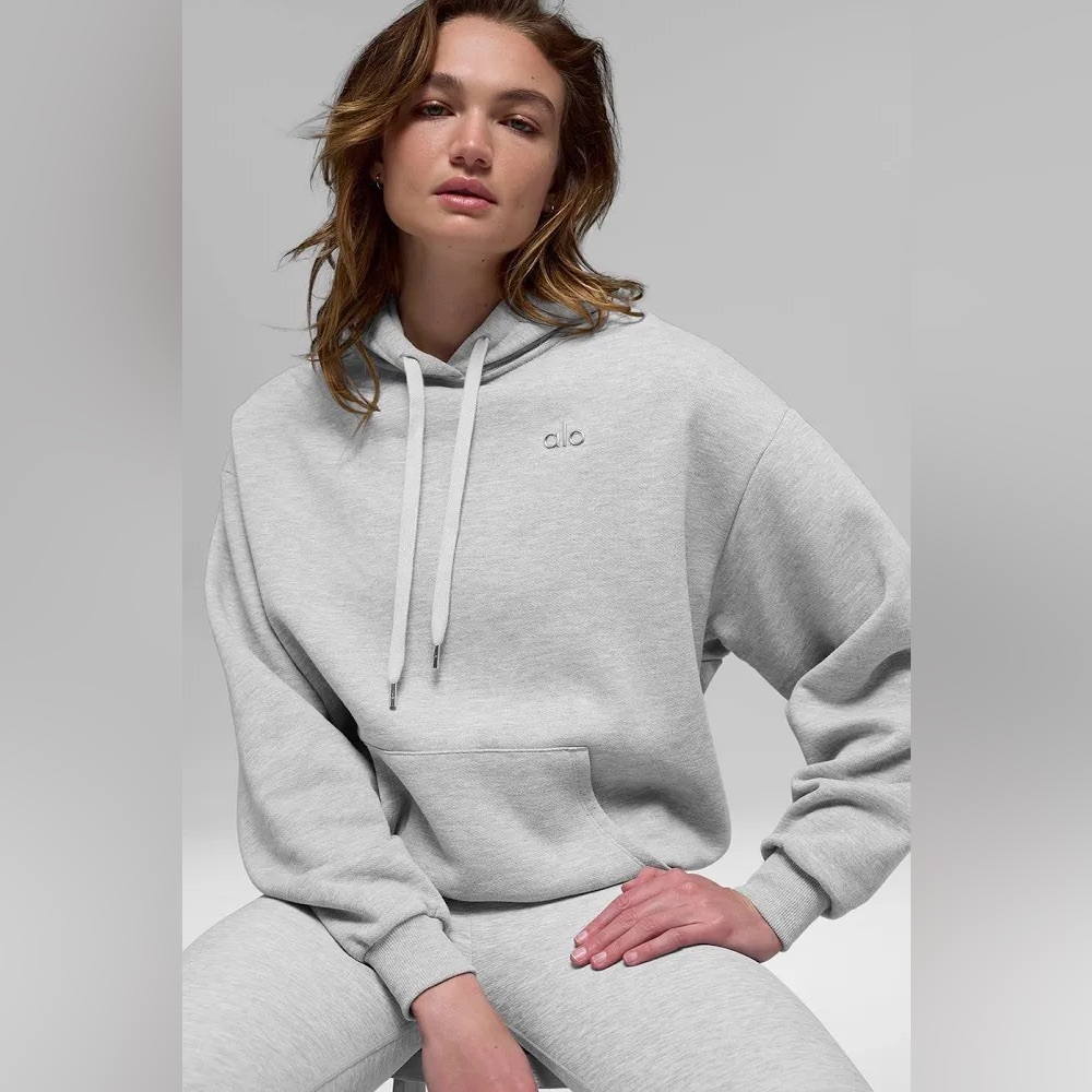 Alo Yoga Accolade Hoodie Heather Grey